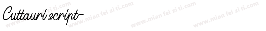 Cuttauri script字体转换